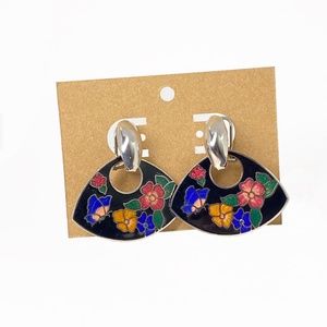 Vintage Enamel Earrings